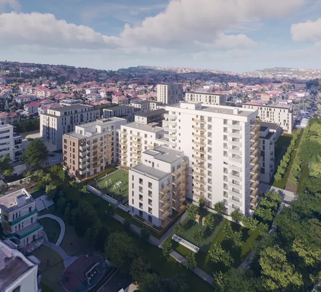 Residential district seen from above
