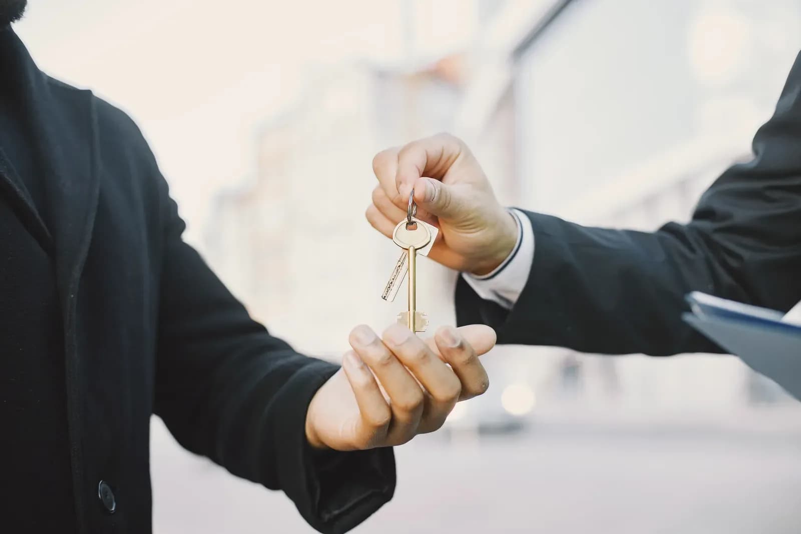 Handing over the keys to a new home